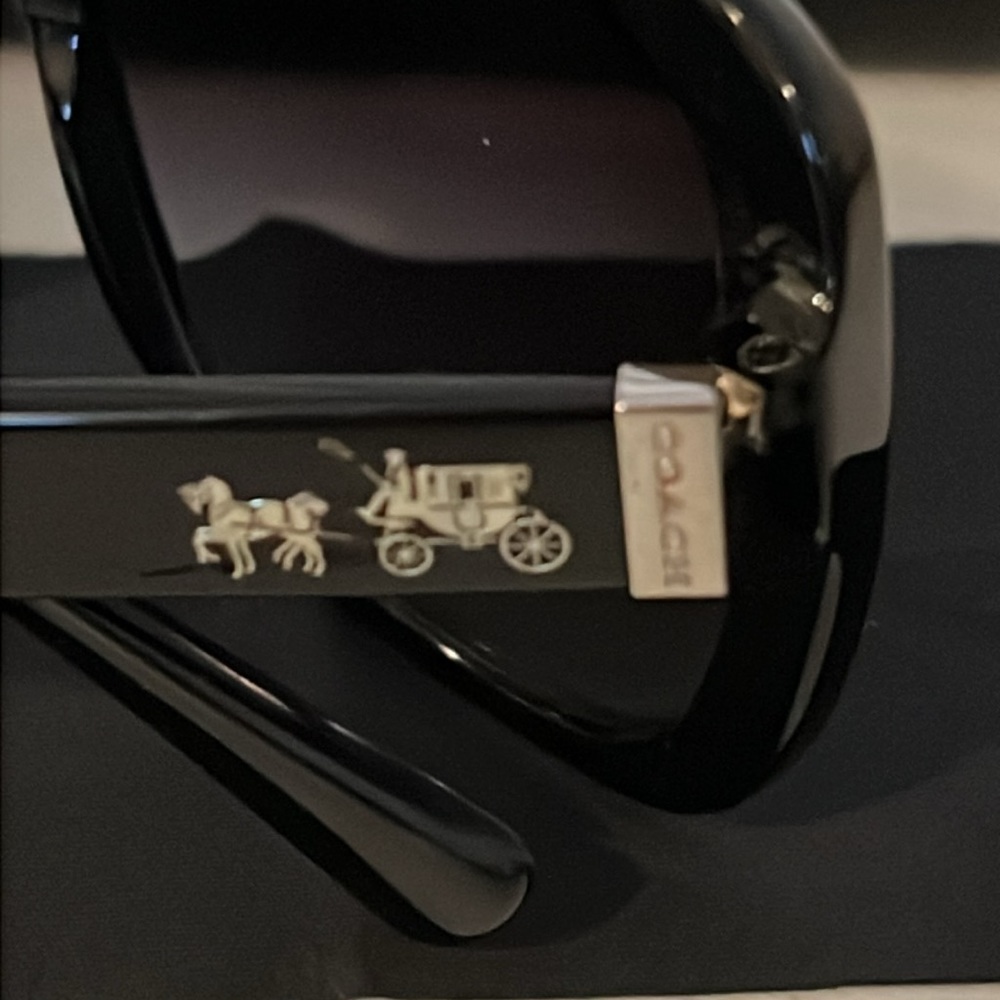 Coach HC8158 grey & black Gradient sunglasses - Picture 7 of 10